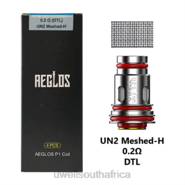 UWELL Pretoria - UWELL AEGLOS COILS | 4-PACK P1 UN2 Meshed-H 0.2ohm X842T271